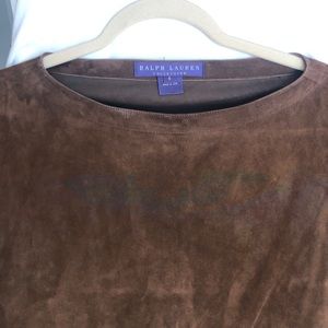 Ralph Lauren Suede Top